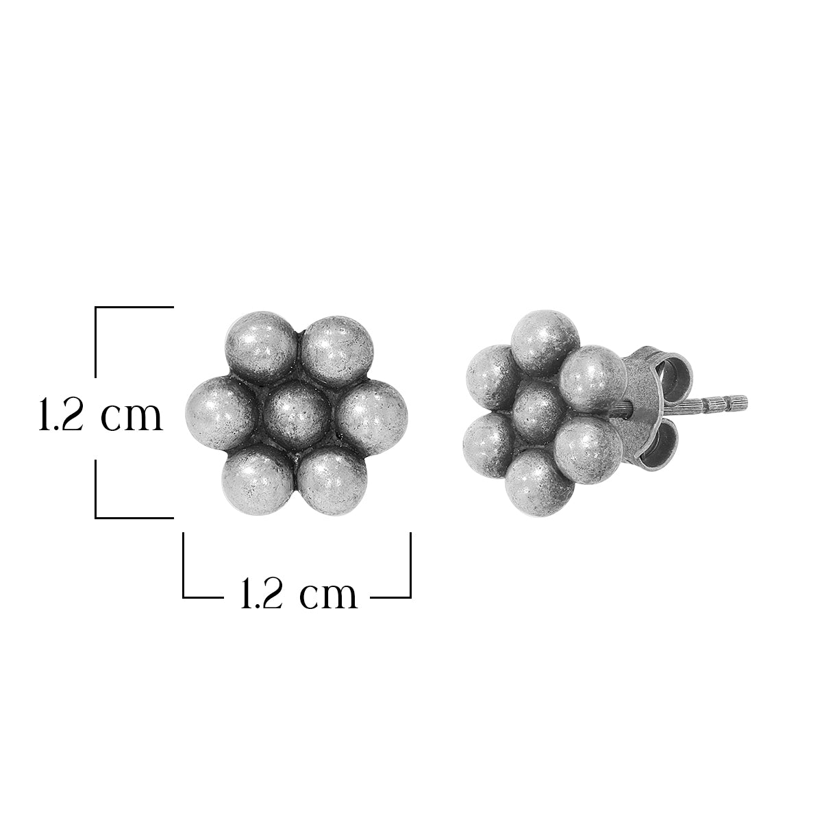 Ethnic Beaded Bloom Studs