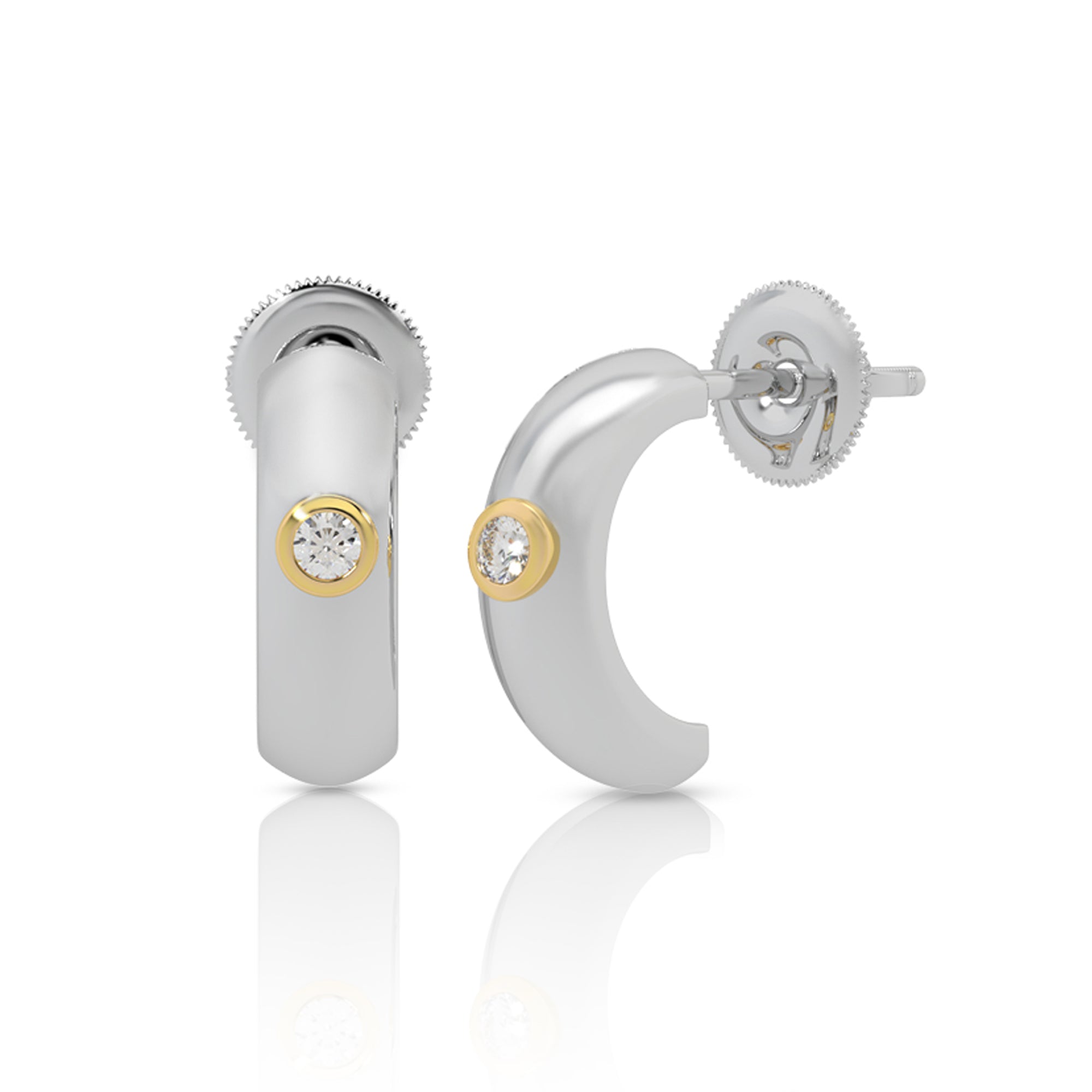 Elegant Crescent Moon  Earrings