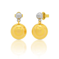 Round Gold Plated Stud Drops