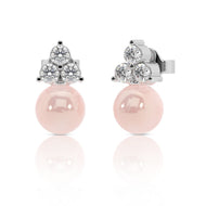 Timeless Pearl and Sparkle Silver Earrings