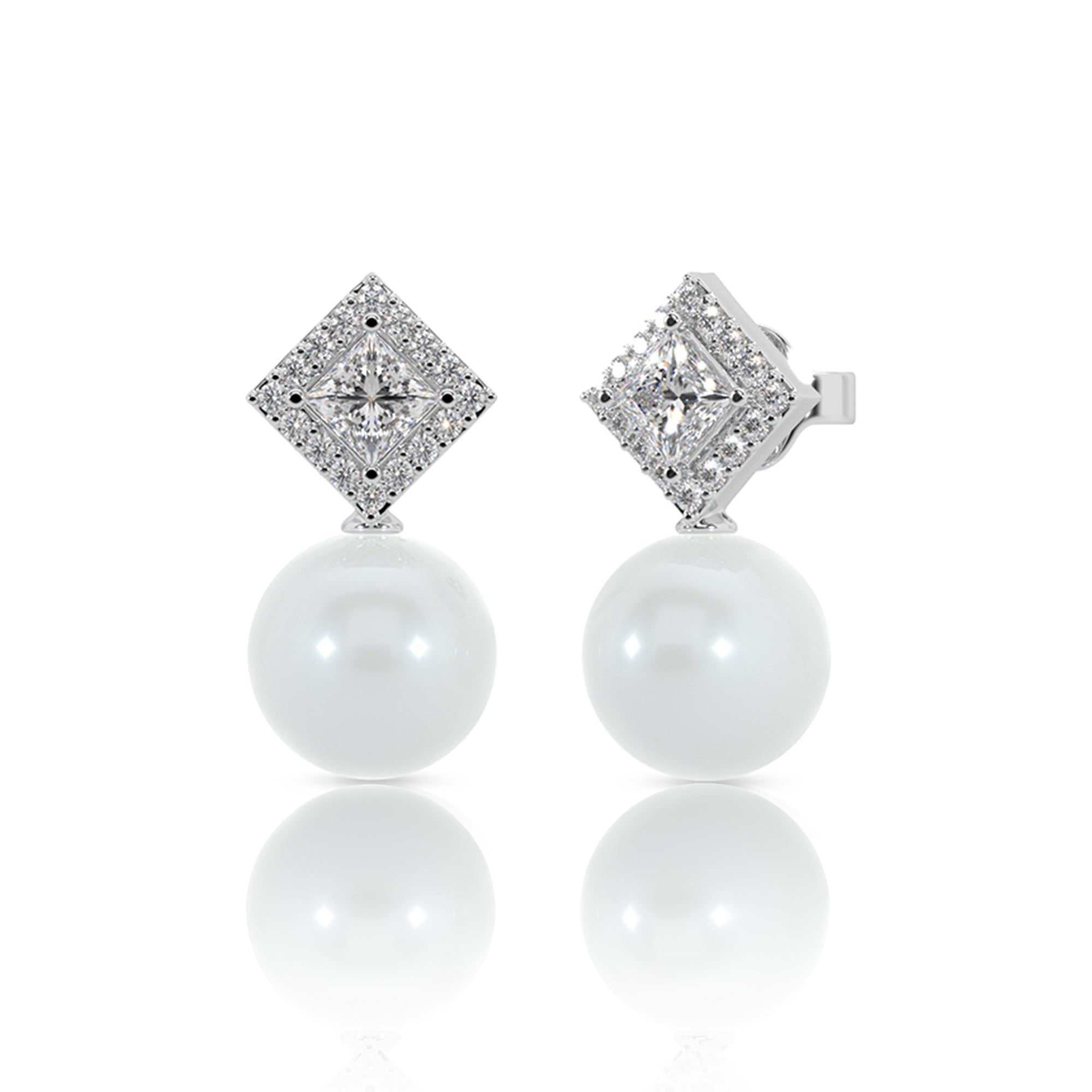 Sparkling Petal Pearl Danglers