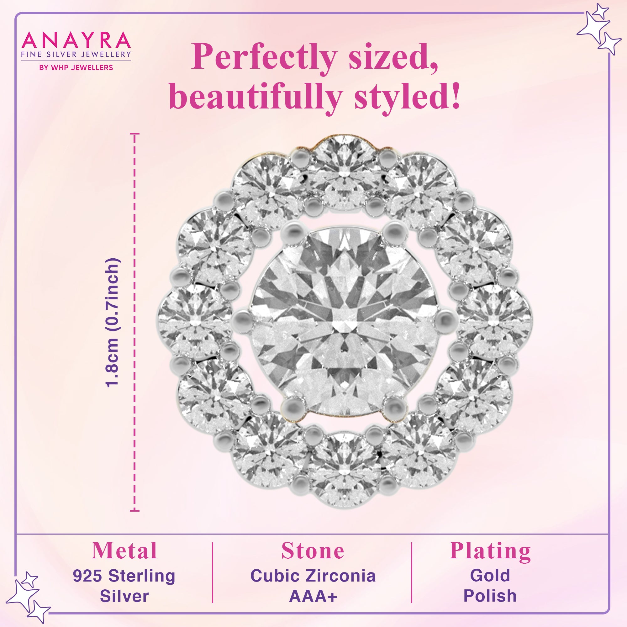 Convertible Diamond Circle Earrings