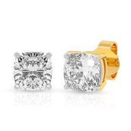 Exquisite Square Diamond Gold Plated Earrings