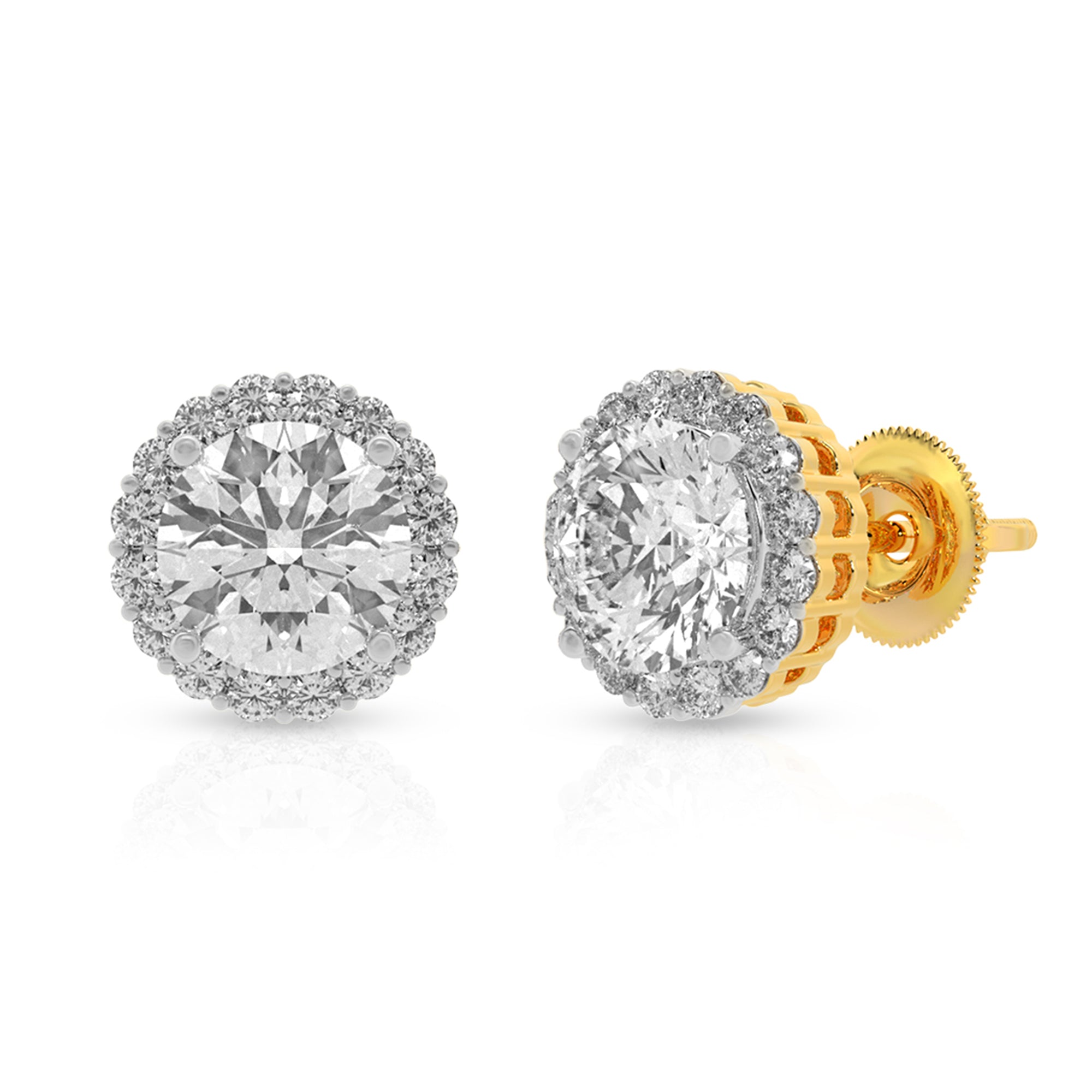 Timeless Diamond Gold Plated Stud