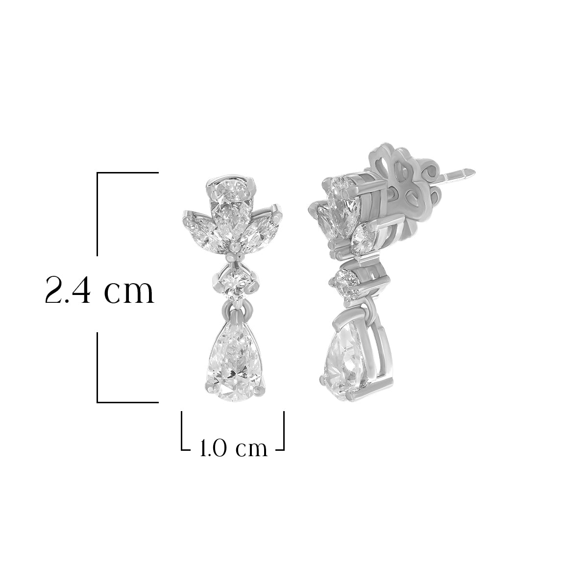 Floral Drop Designer Earrings