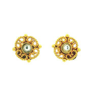 Rope Design Gold Plated Stud