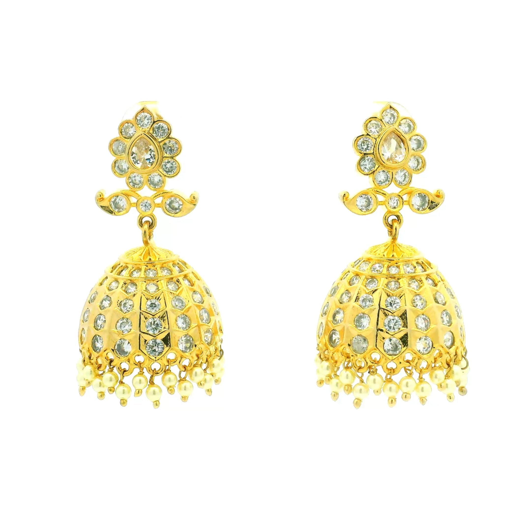 Timeless Indian Gold Plated Earrings