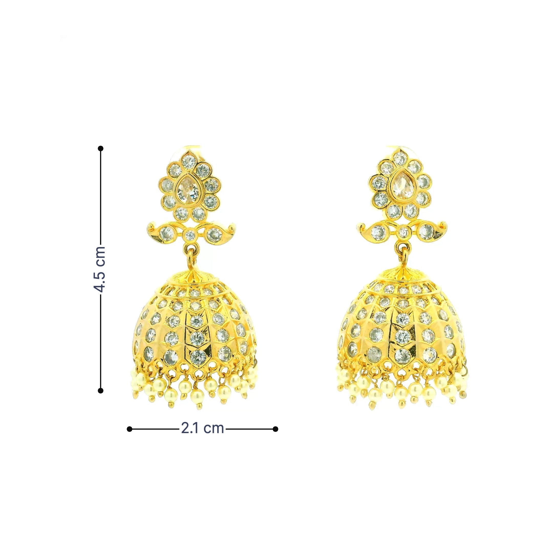 Timeless Indian Gold Plated Earrings