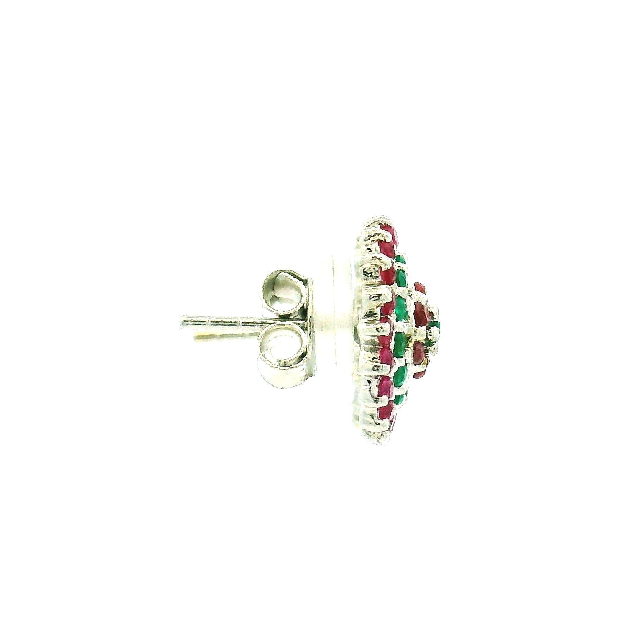 Colorful Round Stud Earrings