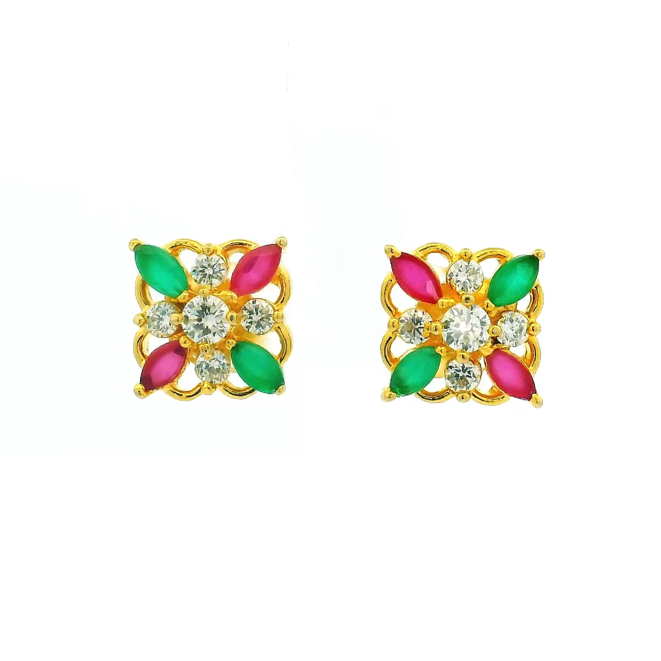 Vibrant Gold Plated Stud