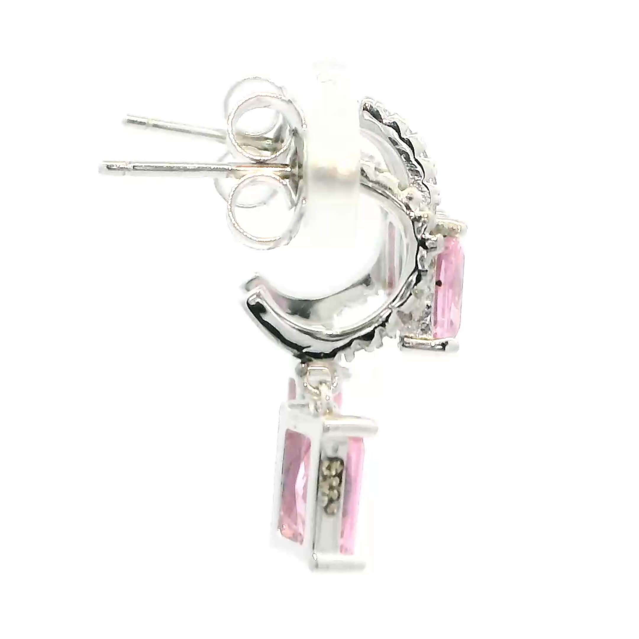 Sparkling Double Stone Earrings
