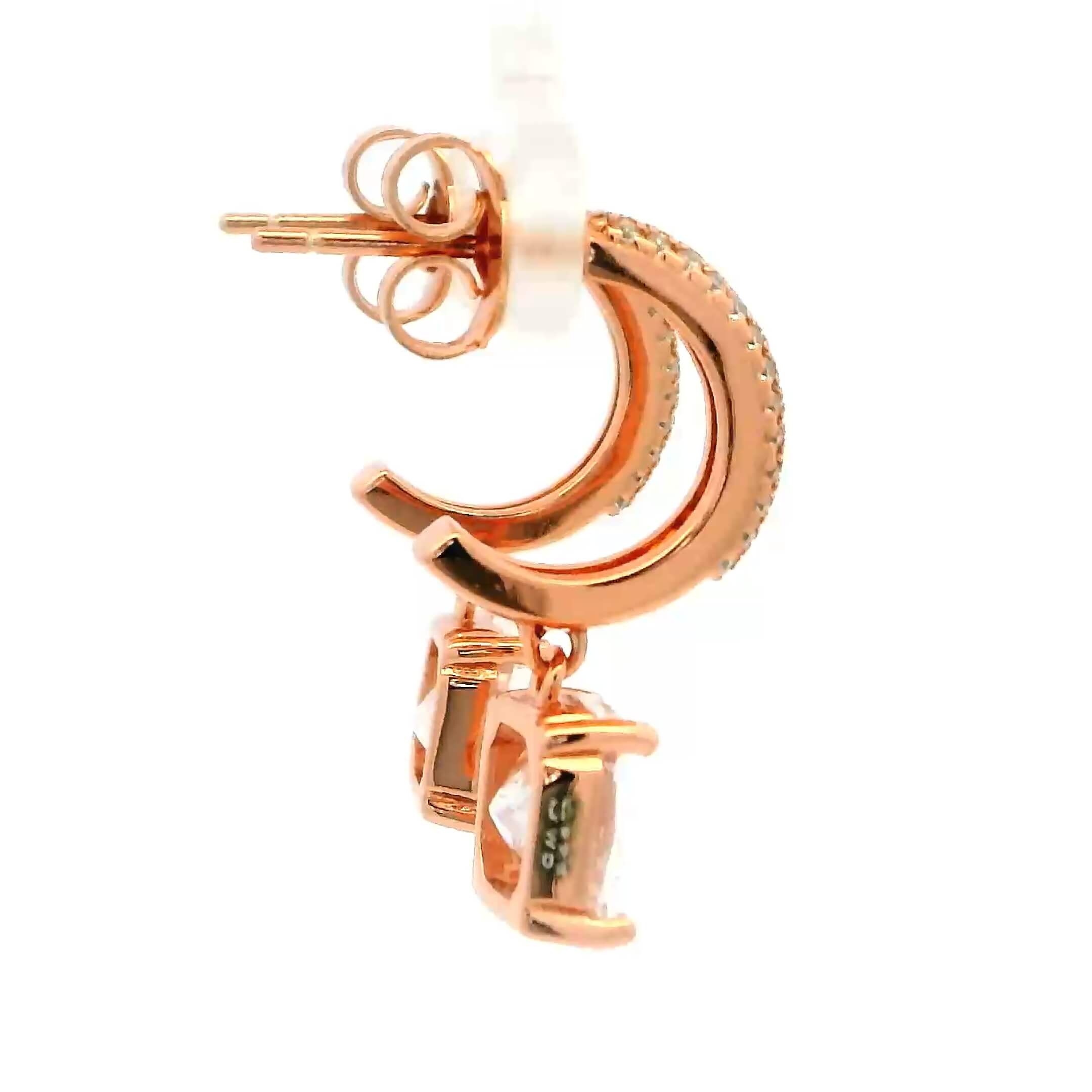 Classic Cushion Drop Earrings
