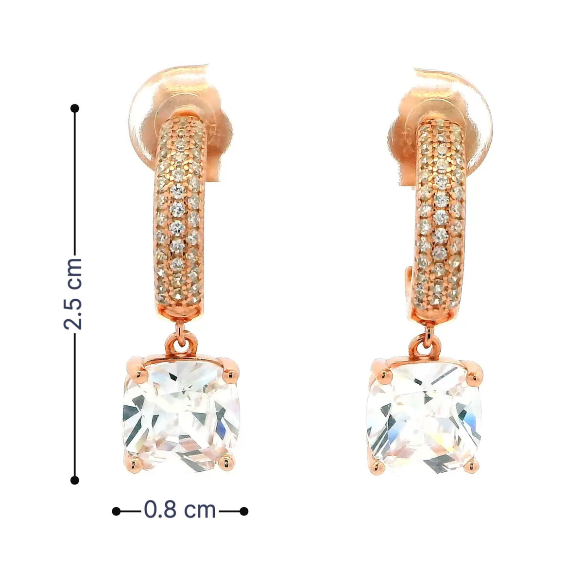 Classic Cushion Drop Earrings