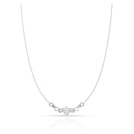 Silver Crystal Studded Pendant