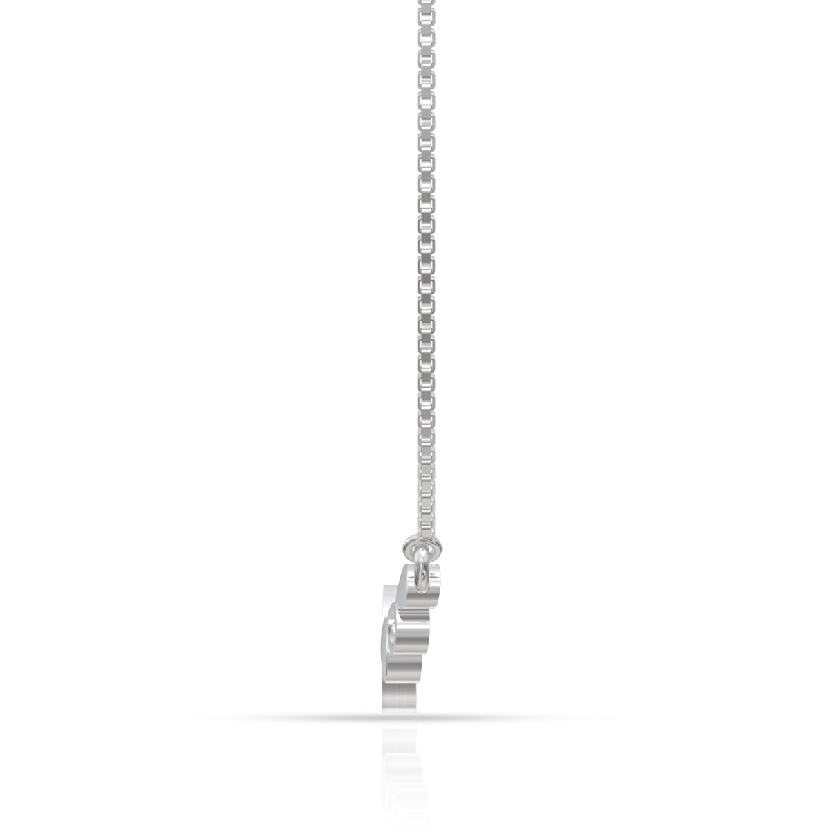 Silver Crystal Studded Pendant