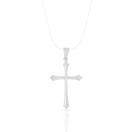 Men's Silver Cross Locket