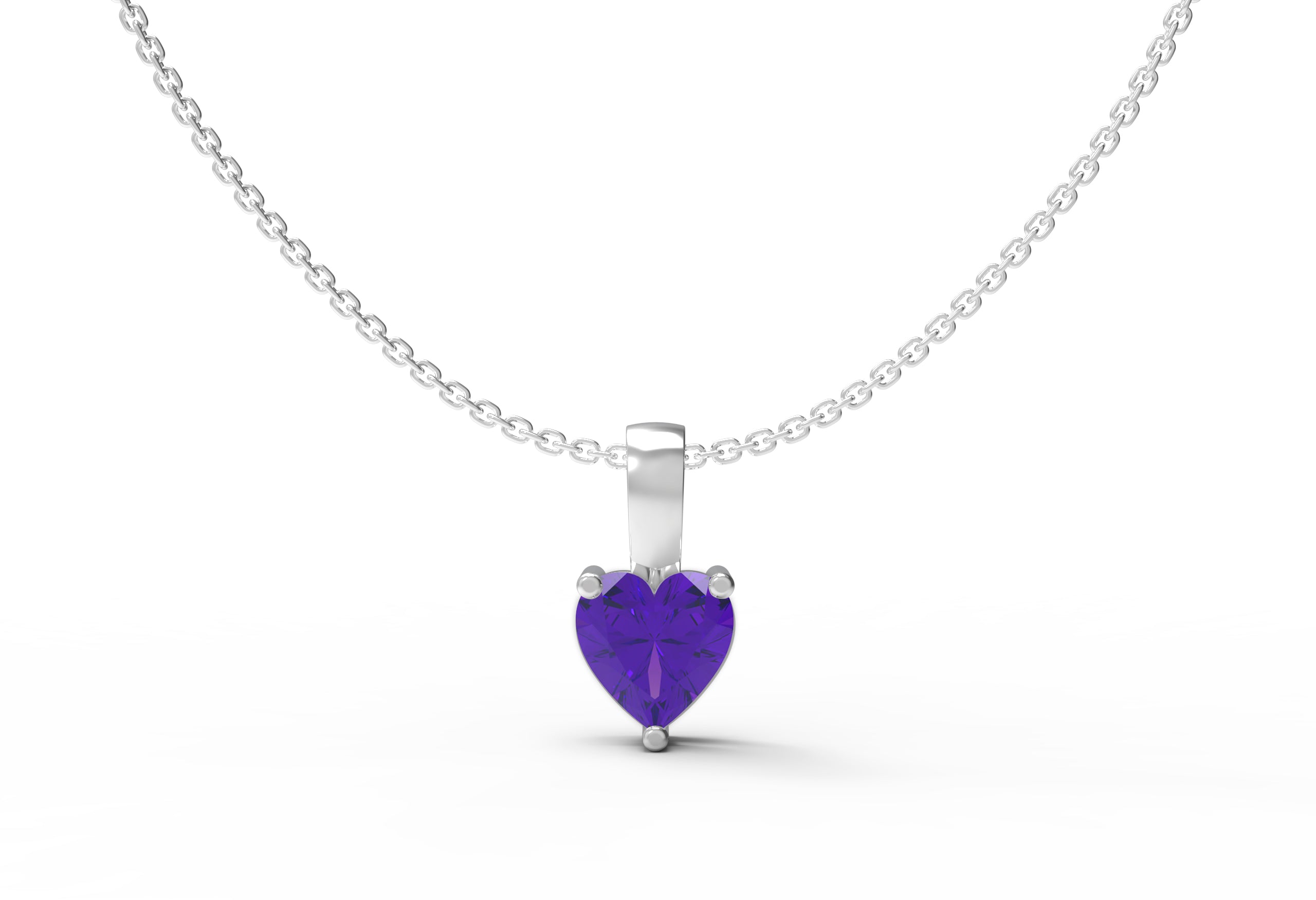 Violet Glow 925 Silver Amethyst Locket