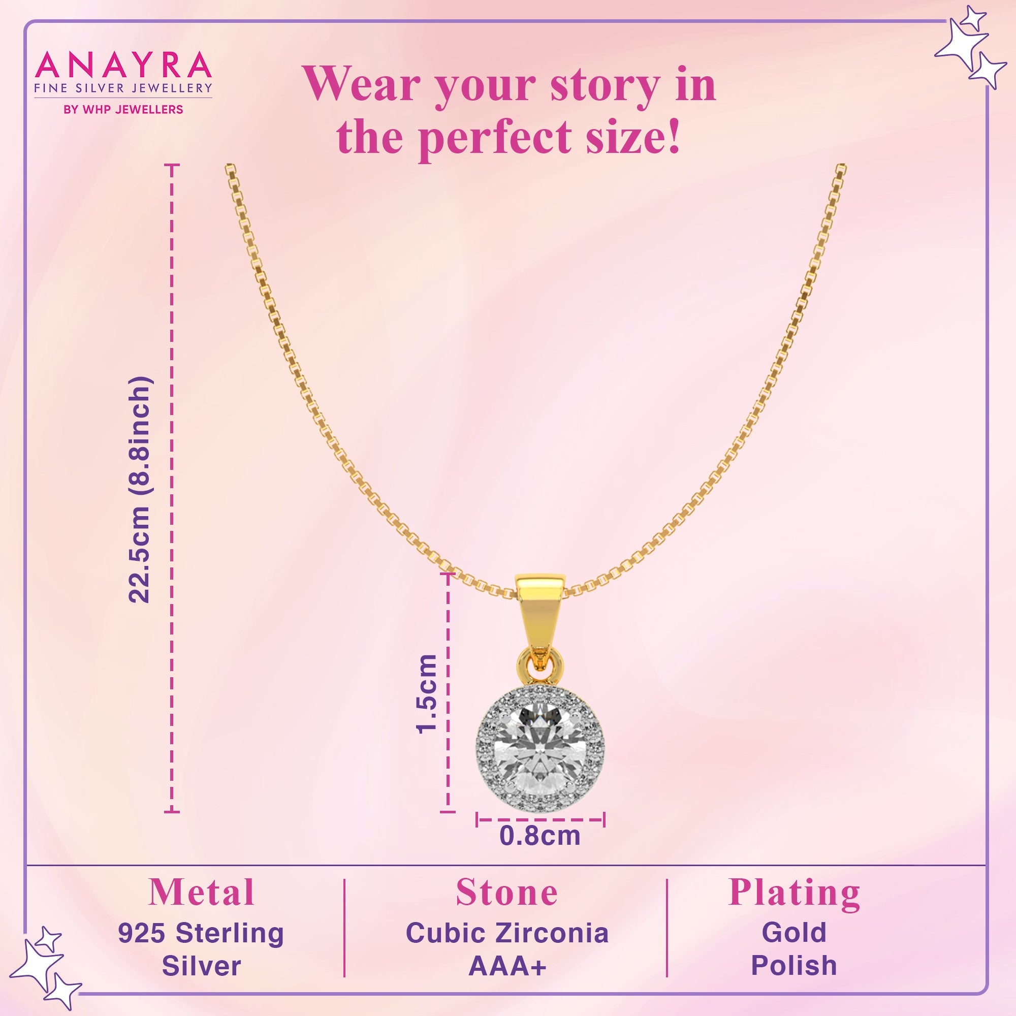 Classic Round Spark Pendant