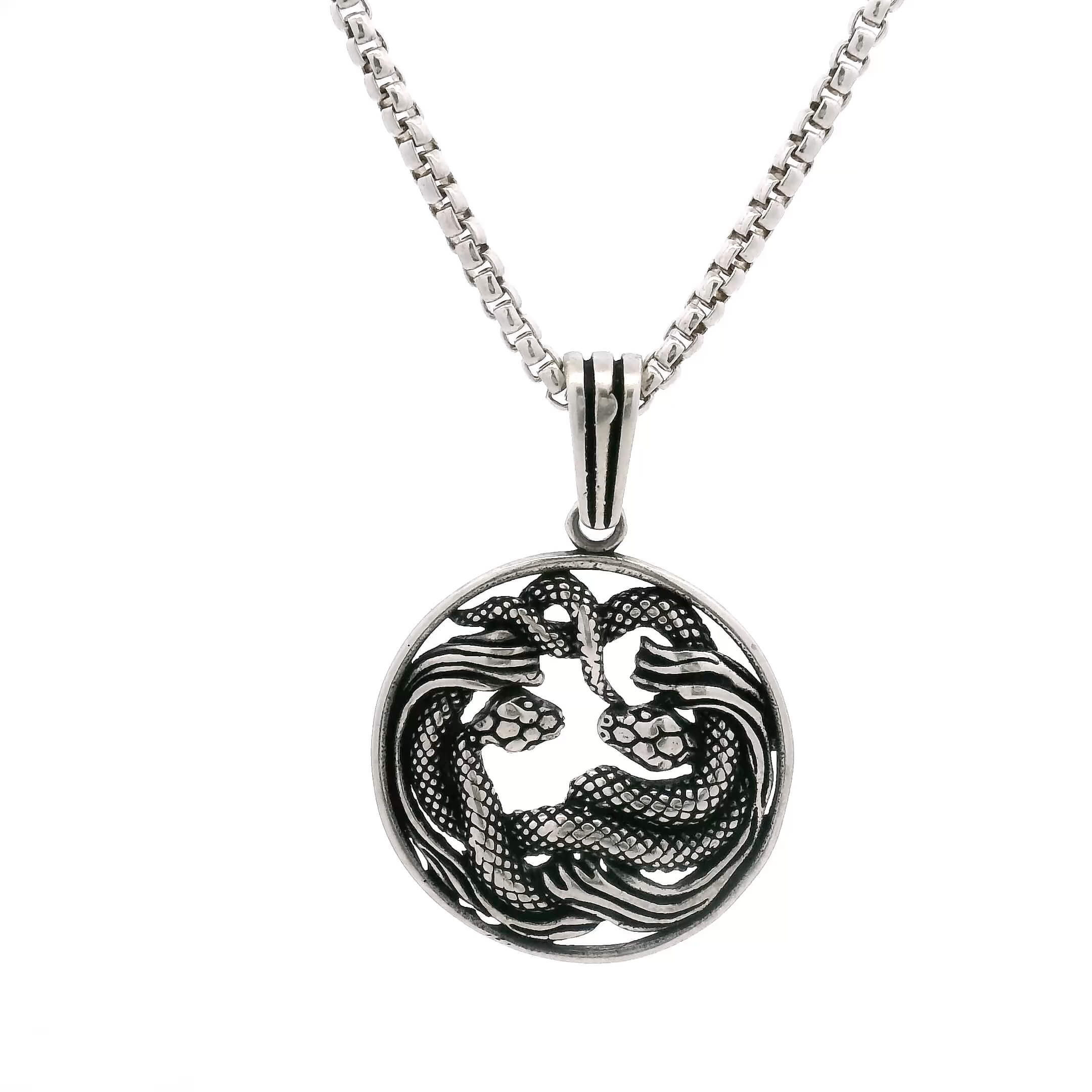 Eclectic Shine Silver Locket for Men