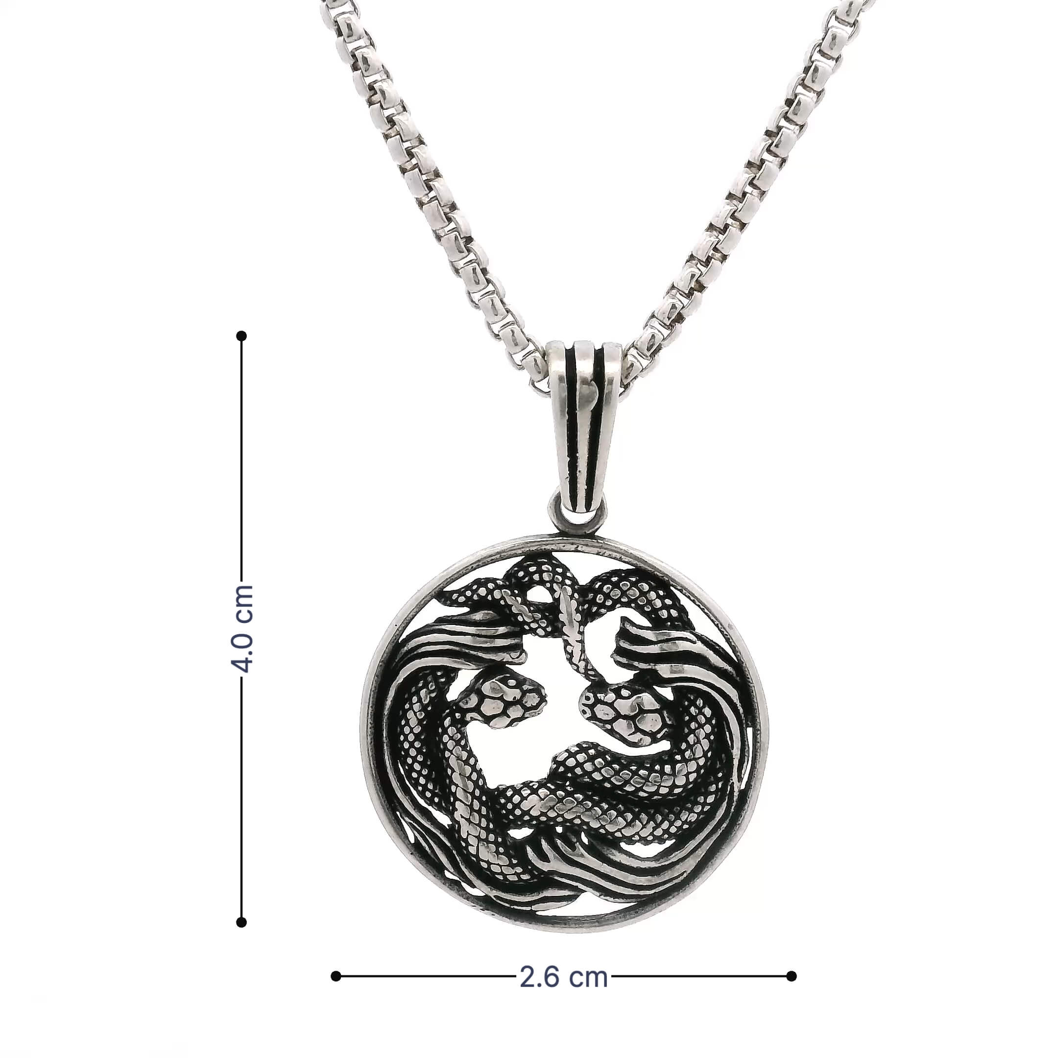 Eclectic Shine Silver Locket for Men