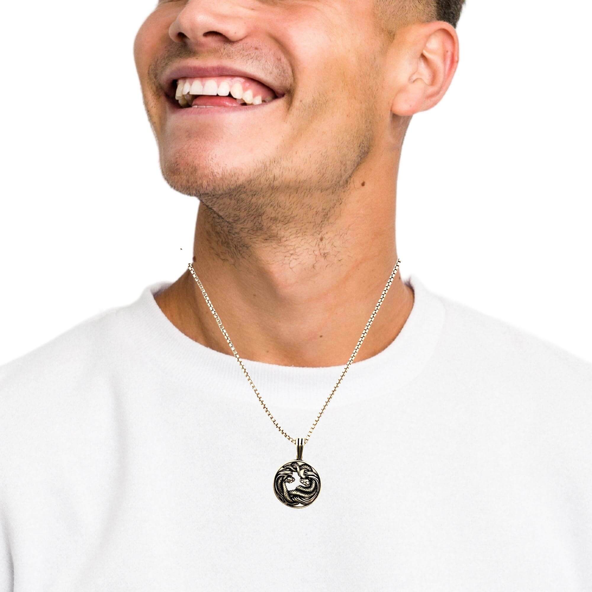 Eclectic Shine Silver Locket for Men