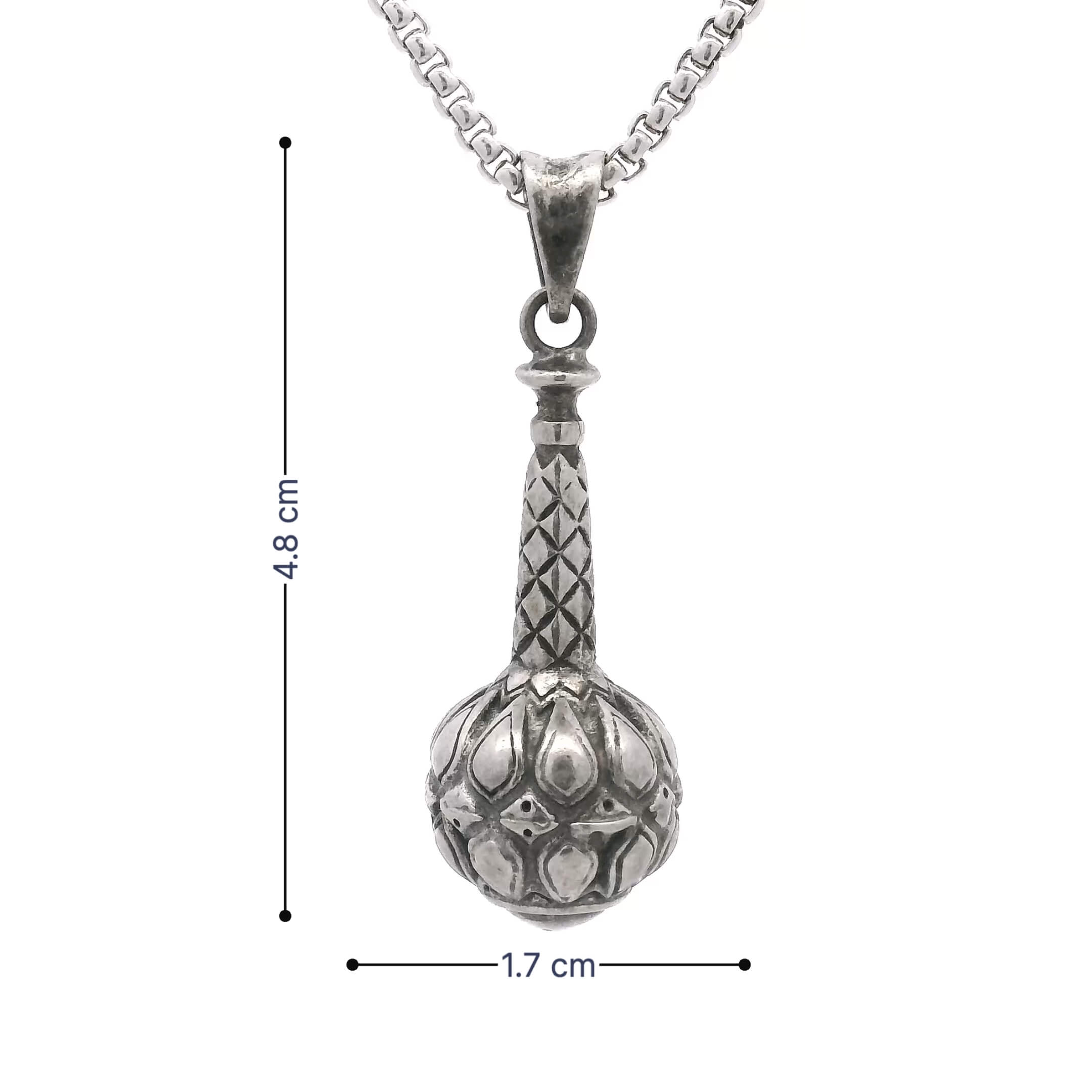 Sturdy Style Silver Locket for Men