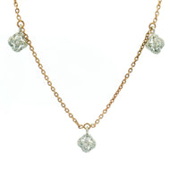 Sparkling Crystal Floral Pendant