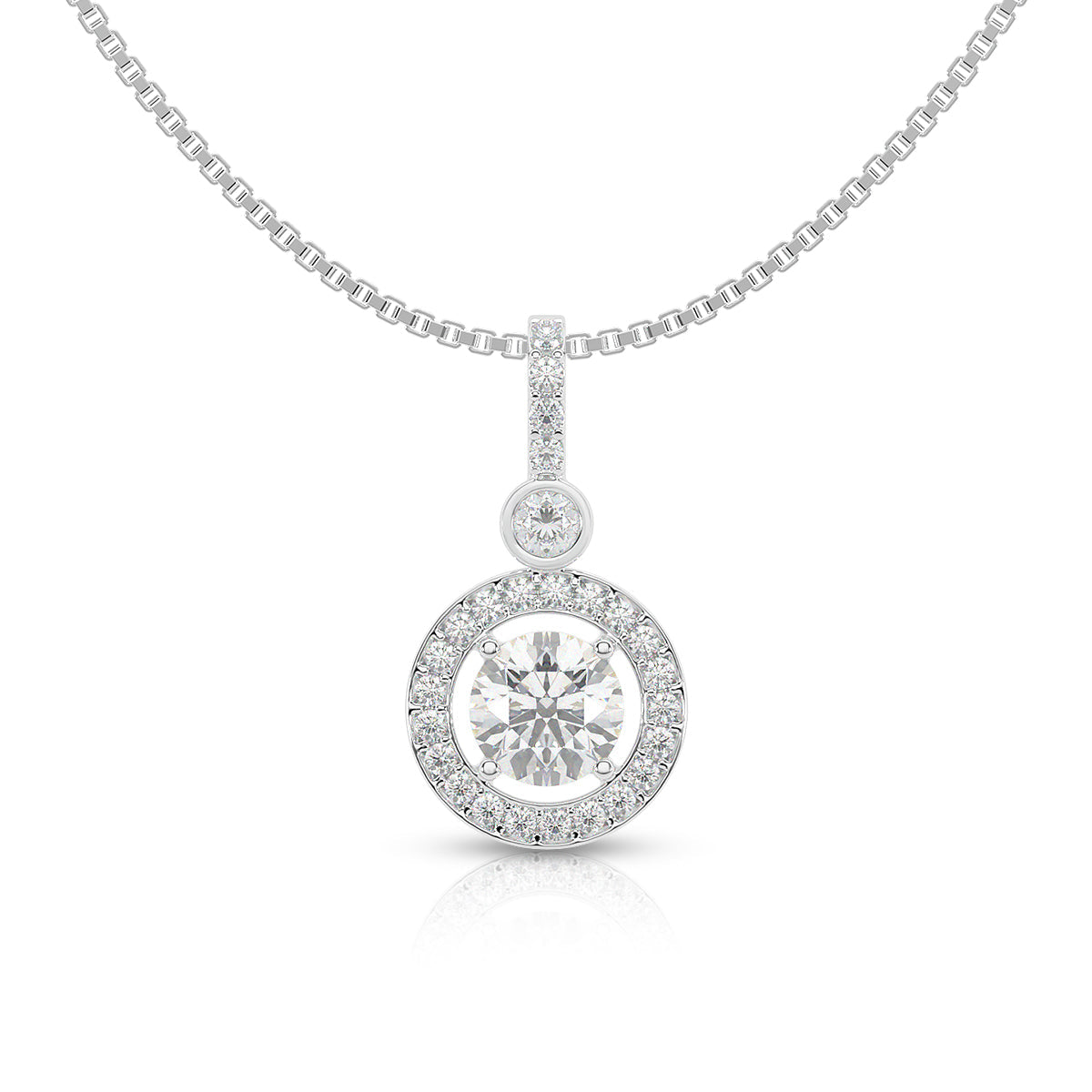 Eternal Sparkle Halo Pendant