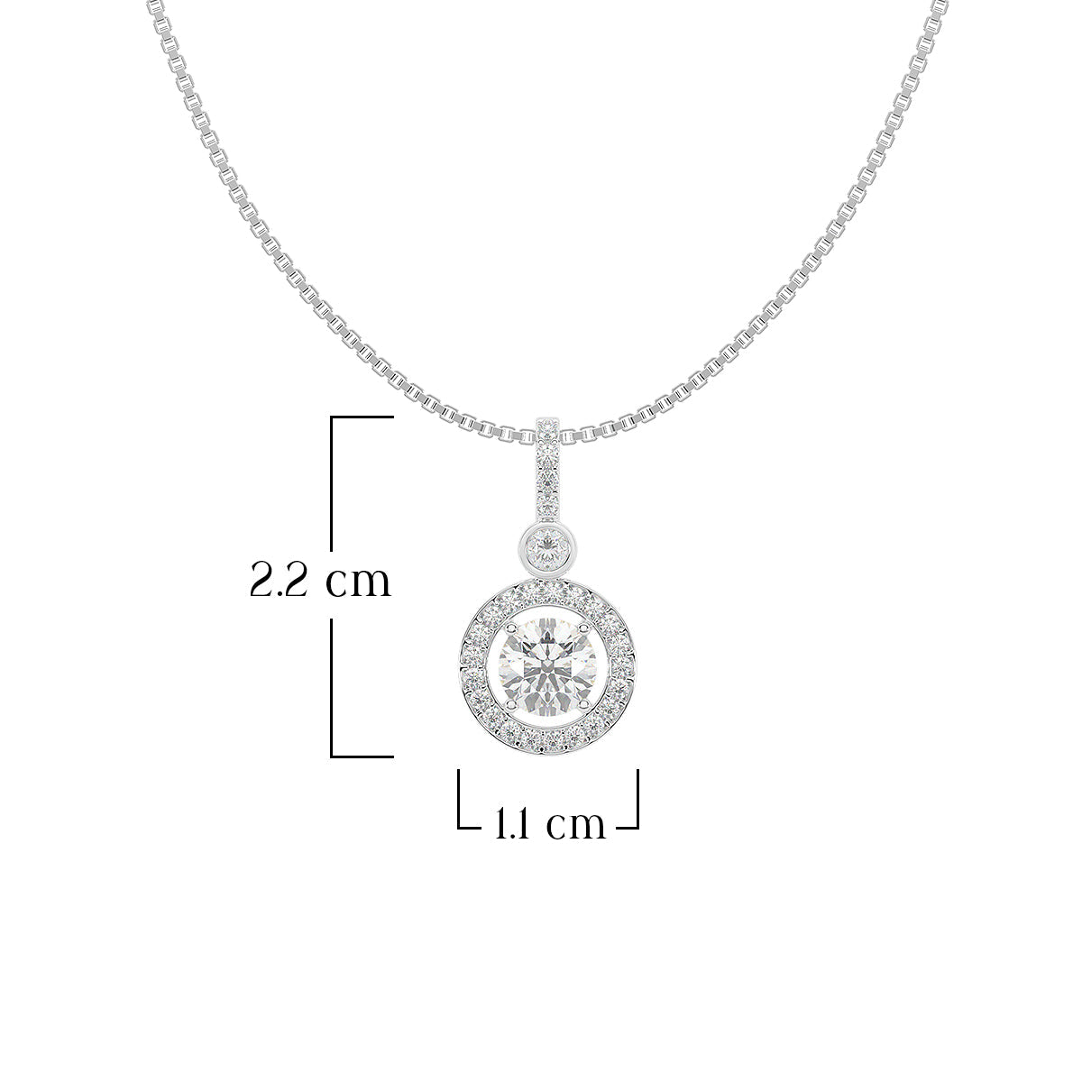 Eternal Sparkle Halo Pendant