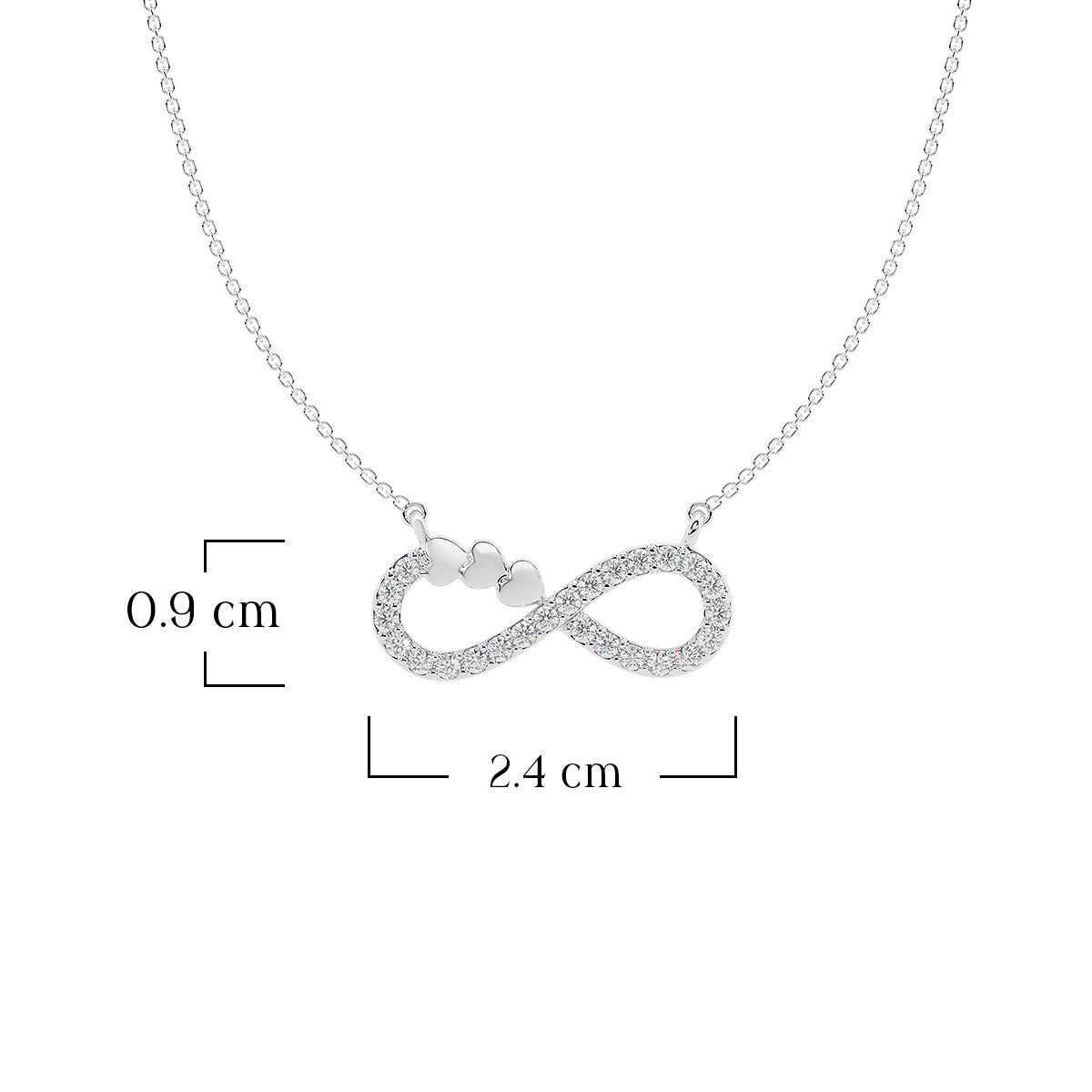 Infinite Hearts Sparkle Pendant