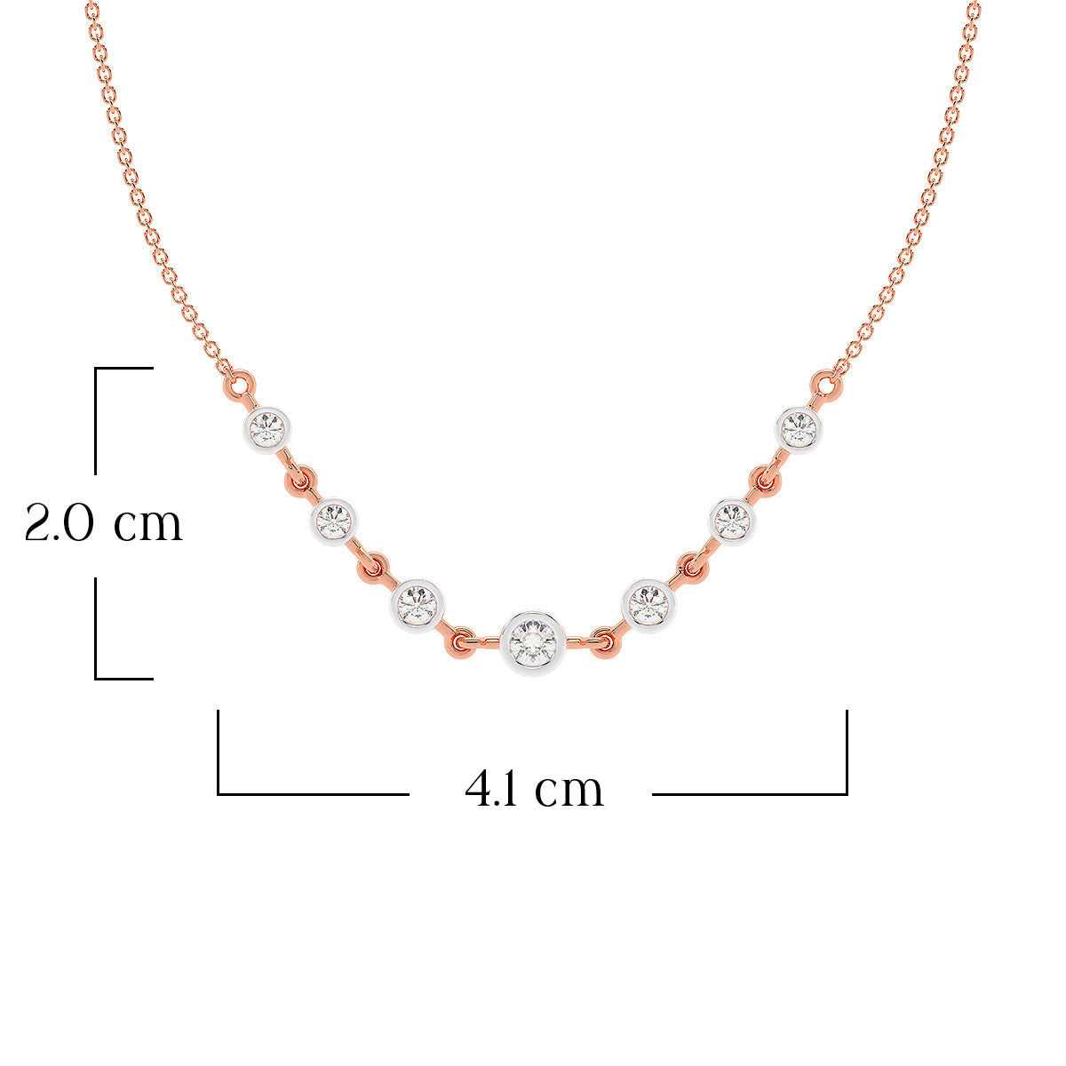Elegant Multi Stone Rose Pendant
