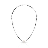 Classic Single Charm Black Bead Mangalsutra