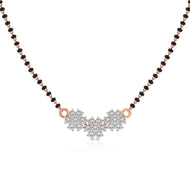 Floral Cluster Diamond Mangalsutra