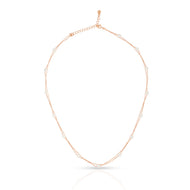 Minimal Double Silver Chain with Beads
