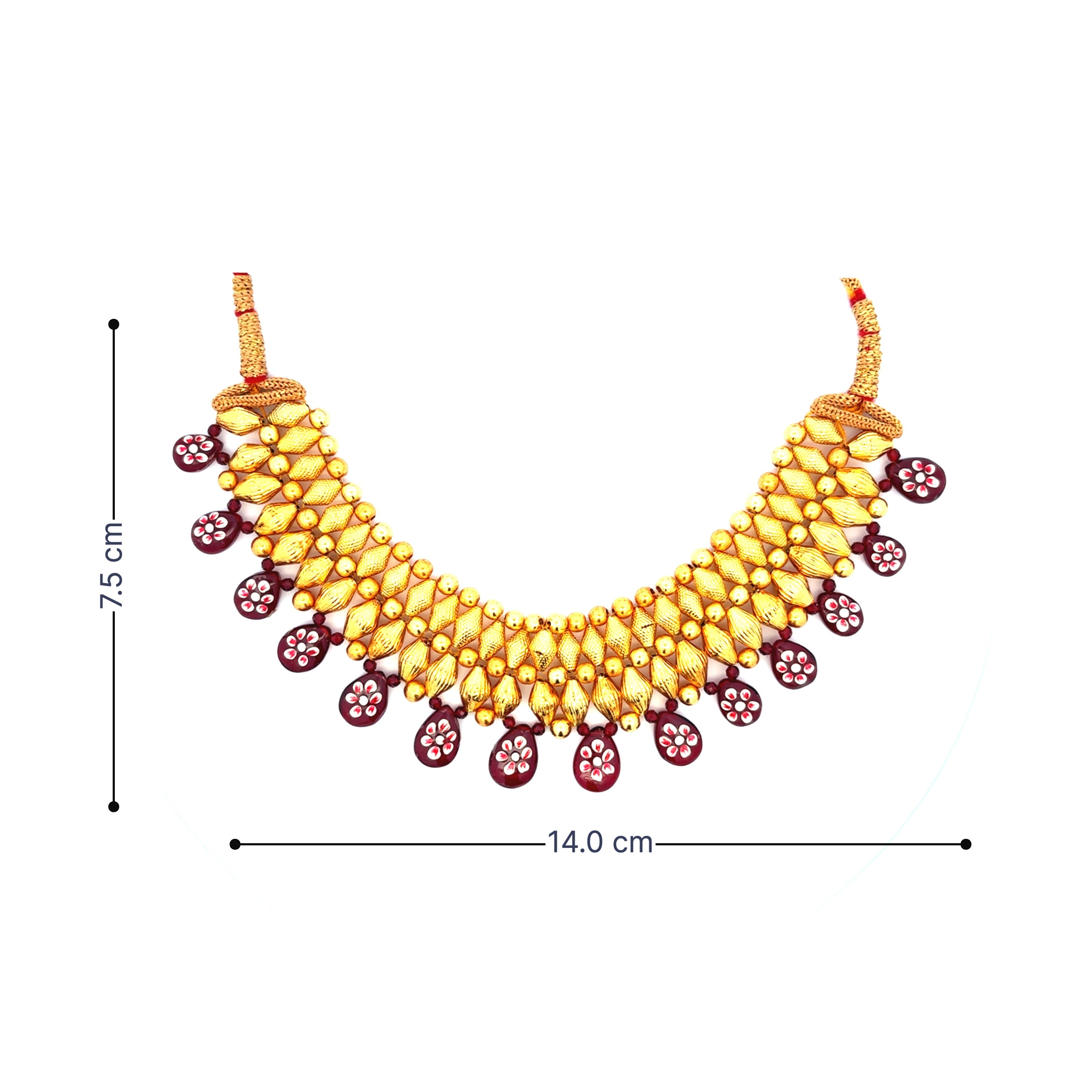 Royal Ruby Gold Plated Choker