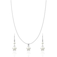 Classic White Pearl Silver Pendant