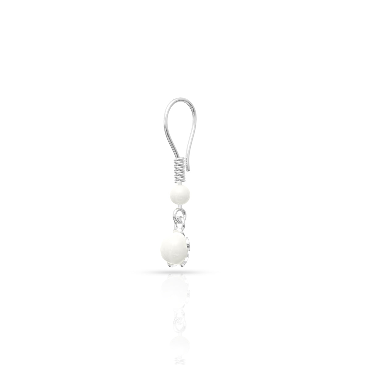 Classic White Pearl Silver Pendant