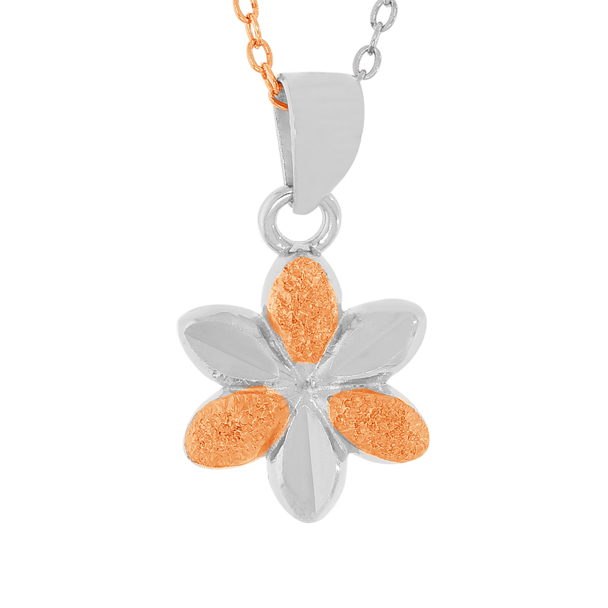Dazzling Aphrodite S Floral Pendant Set With Link Chain