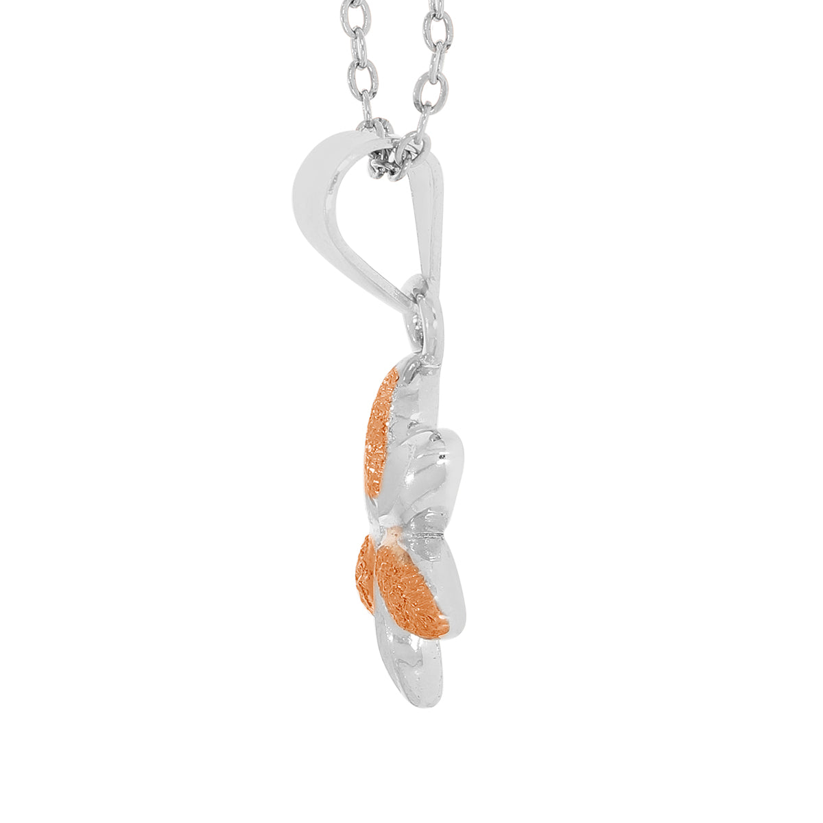 Dazzling Aphrodite S Floral Pendant Set With Link Chain