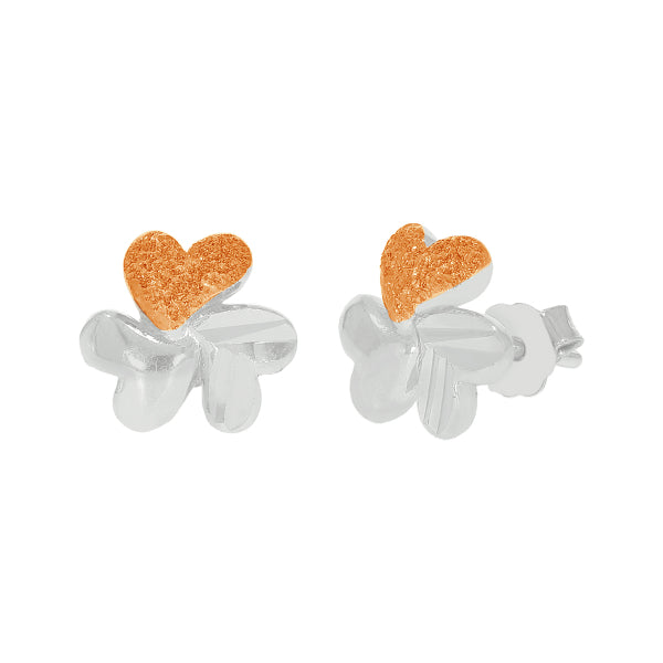 Trio Heart Connected Pendant Set with Link Chain