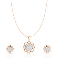 Shining Sphere Silver Pendant Set