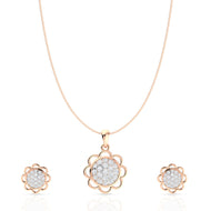 Shining Sphere Silver Pendant Set