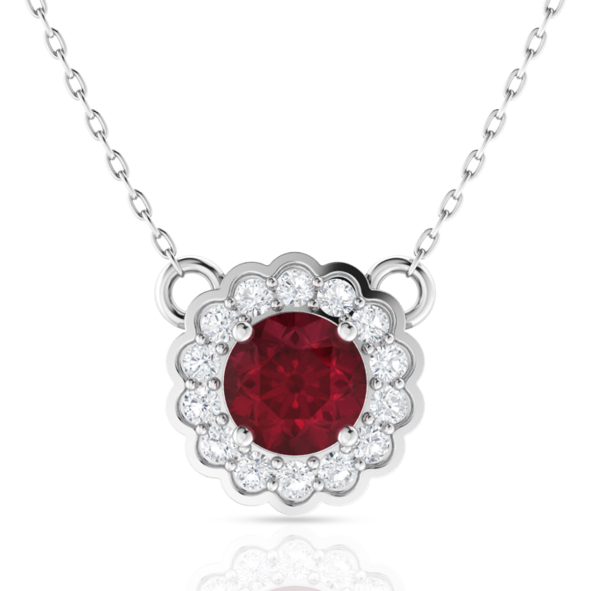 Crystal Red Pendant Set