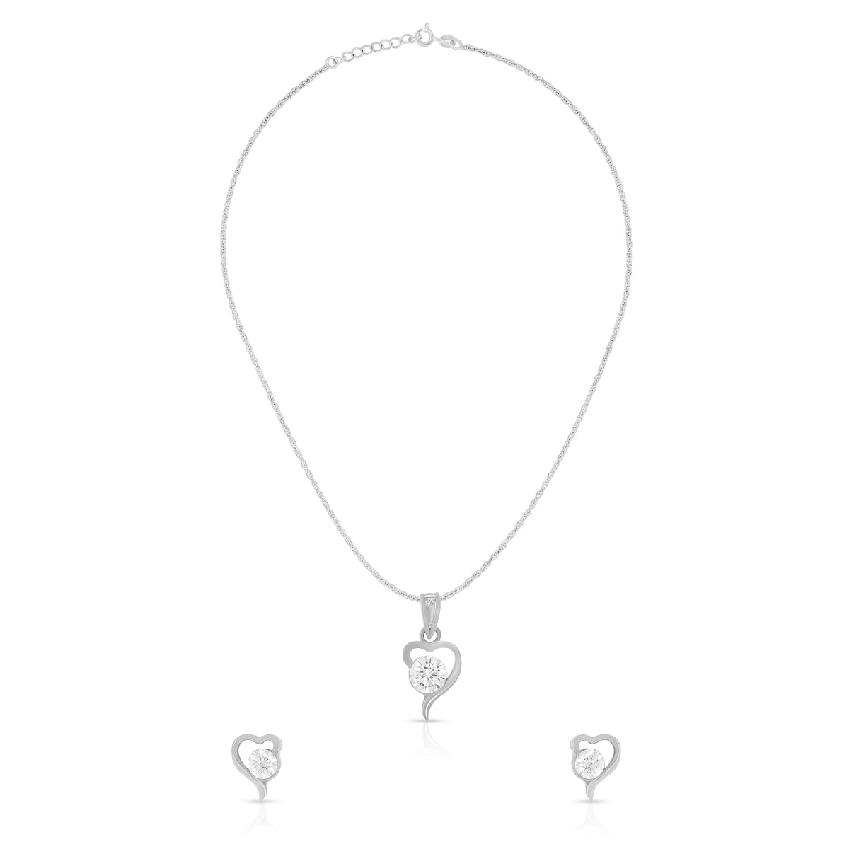 Timeless Heart Design Pendant Set