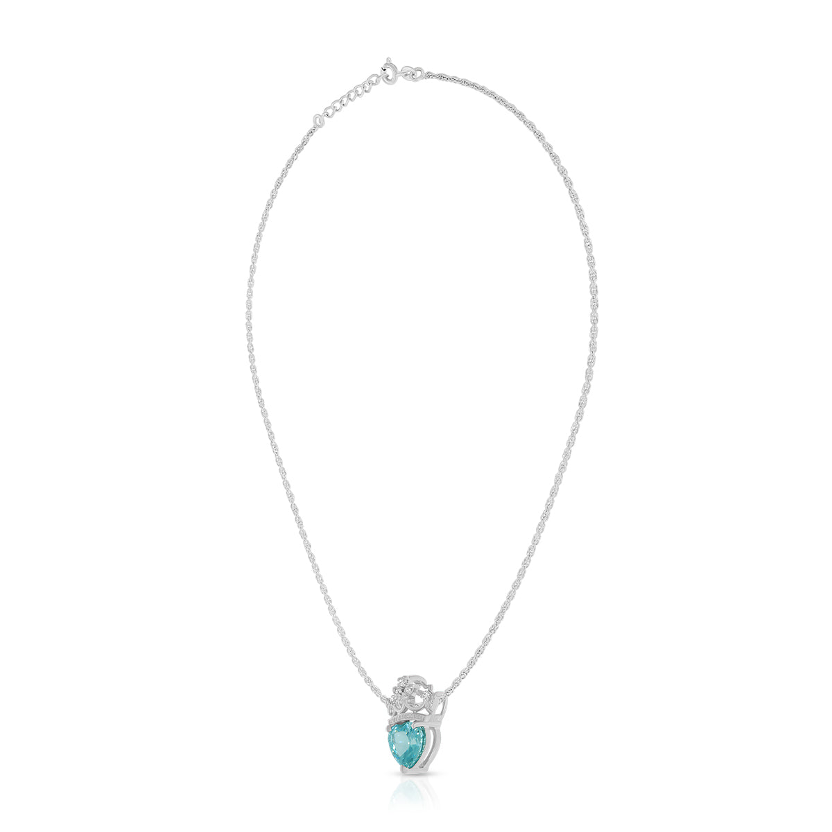 Royal Crown Heart Pendant Set