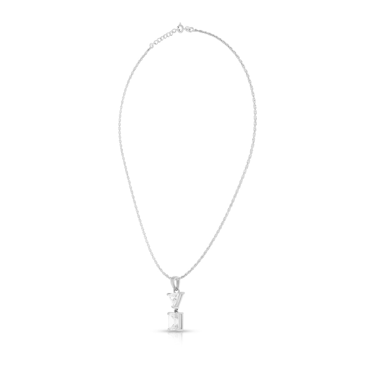 Contemporary Geometric Drop Pendant Set