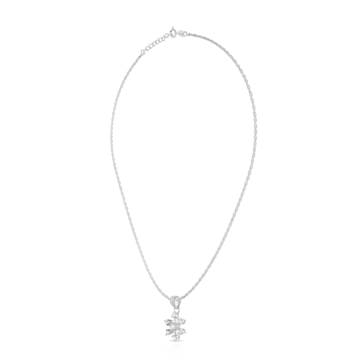 Stylish Snowflake Pendant Set