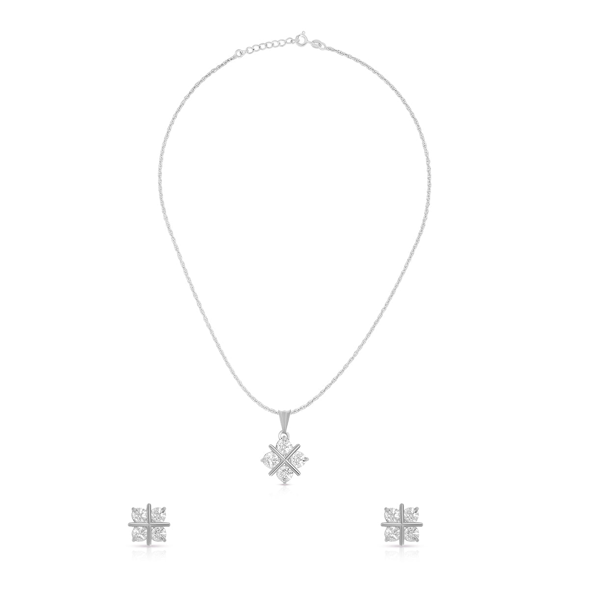 Stylish Cross Design Pendant Set