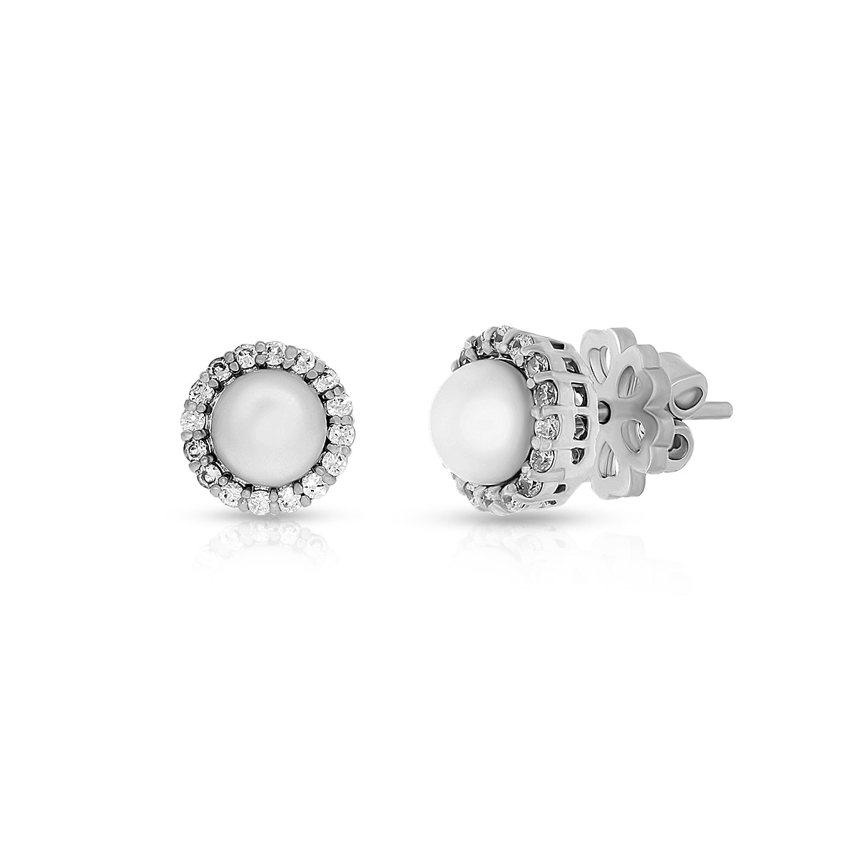 Graceful Circular Halo Pendant Set