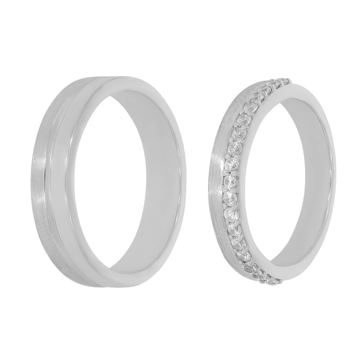 Cherished Moments Silver Couple Bands